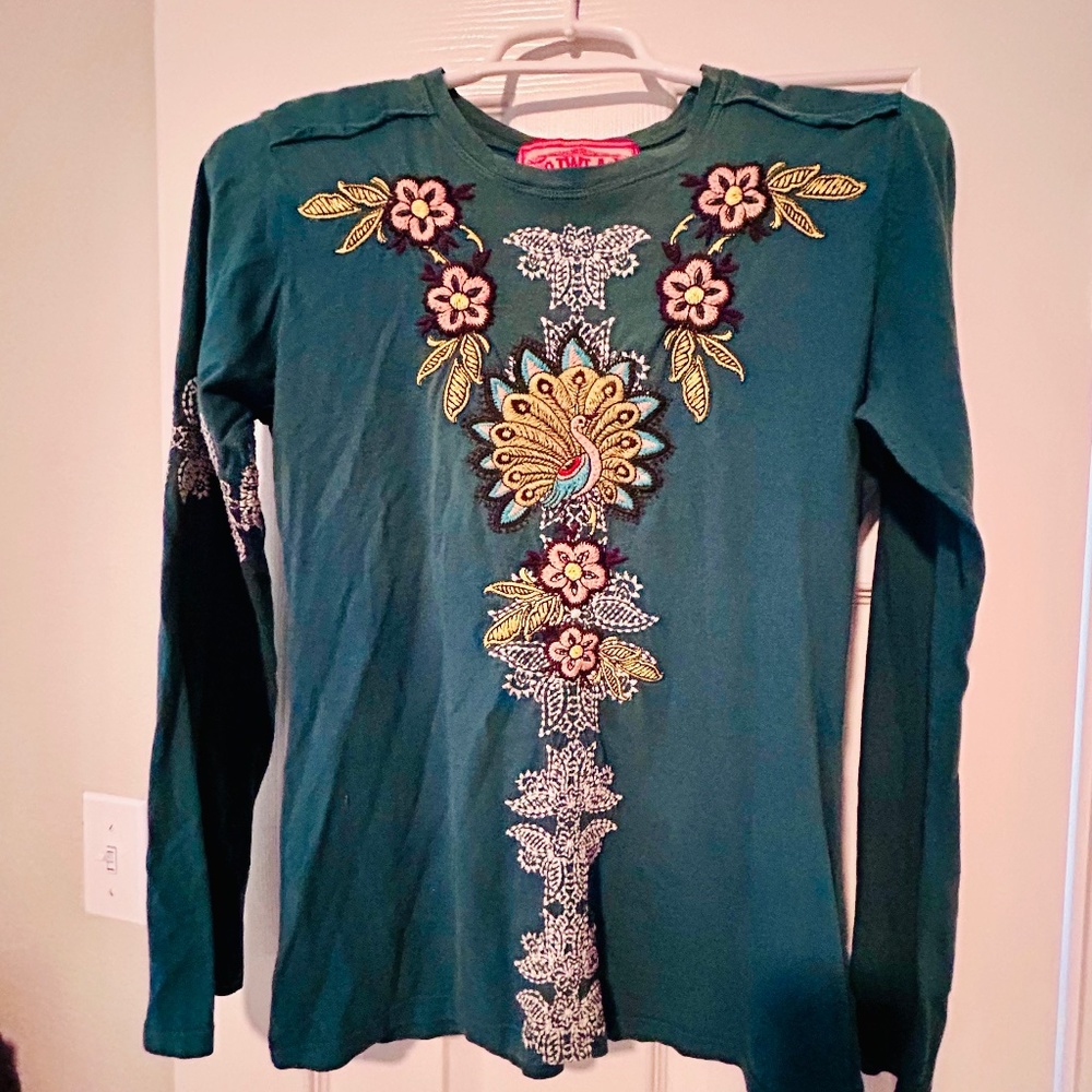 Johnny Was cotton long sleeve shirt - Small